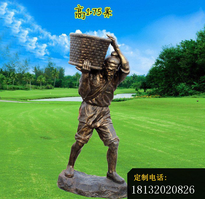 做农活的古代人物铜雕 (2)_704*685