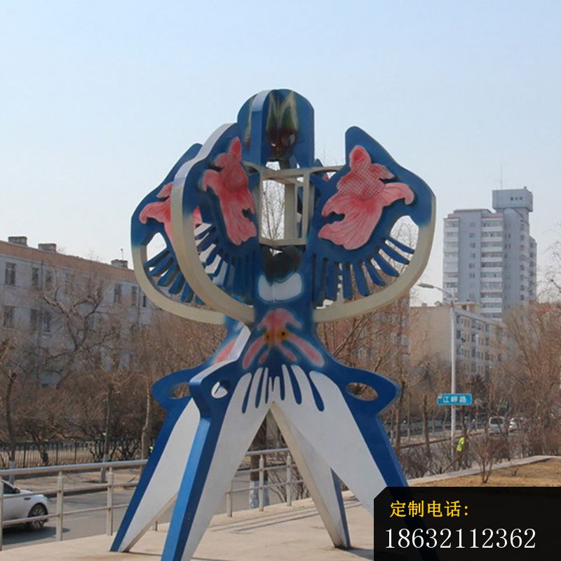 不锈钢风筝雕塑，公园景观不锈钢雕塑_800*800