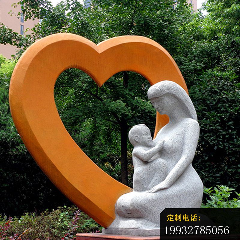 母爱石雕，公园母子雕塑_800*800