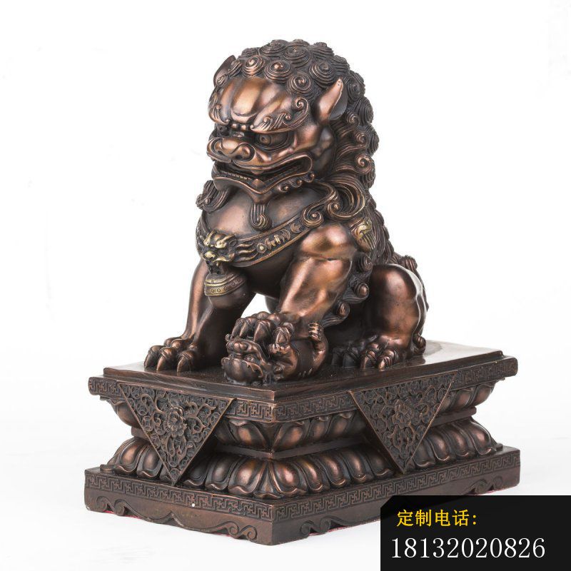 北京狮铜雕 黄铜狮雕塑_800*800