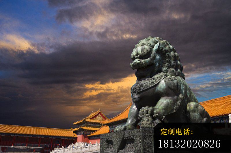 北京铜狮子  青铜狮子雕塑_800*533