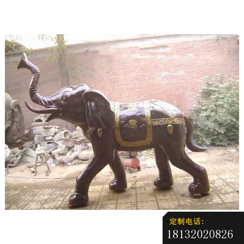 玻璃钢大象 大象坐骑雕塑_800*800