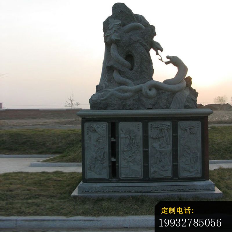 大理石十二生肖雕塑，公园生肖石雕 (7)_800*800