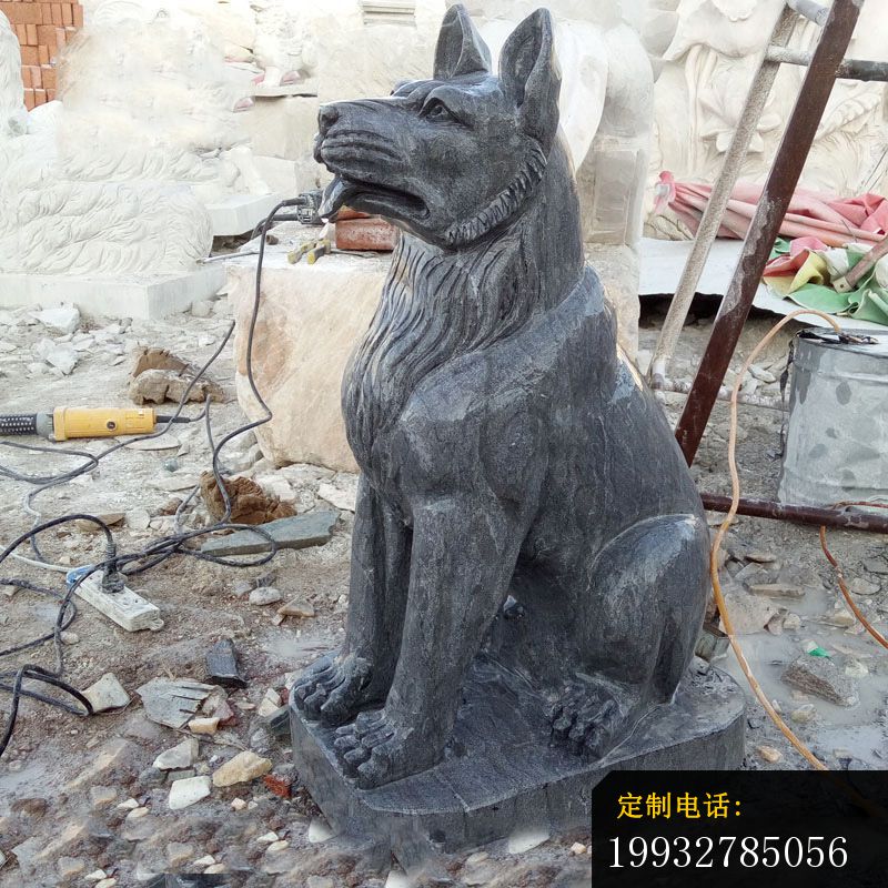 石雕狗，公园动物雕塑_800*800