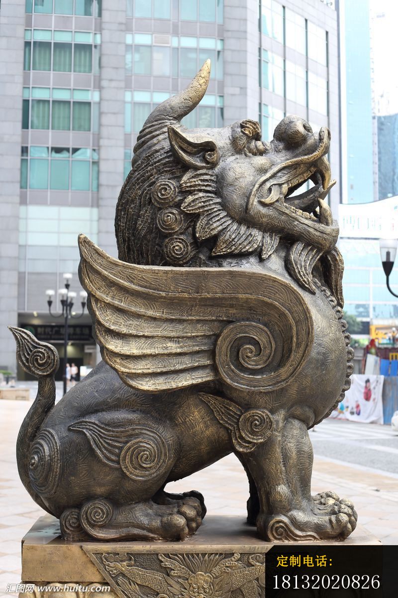 法院门口神兽铜雕 獬豸铜雕 (3)_800*1200