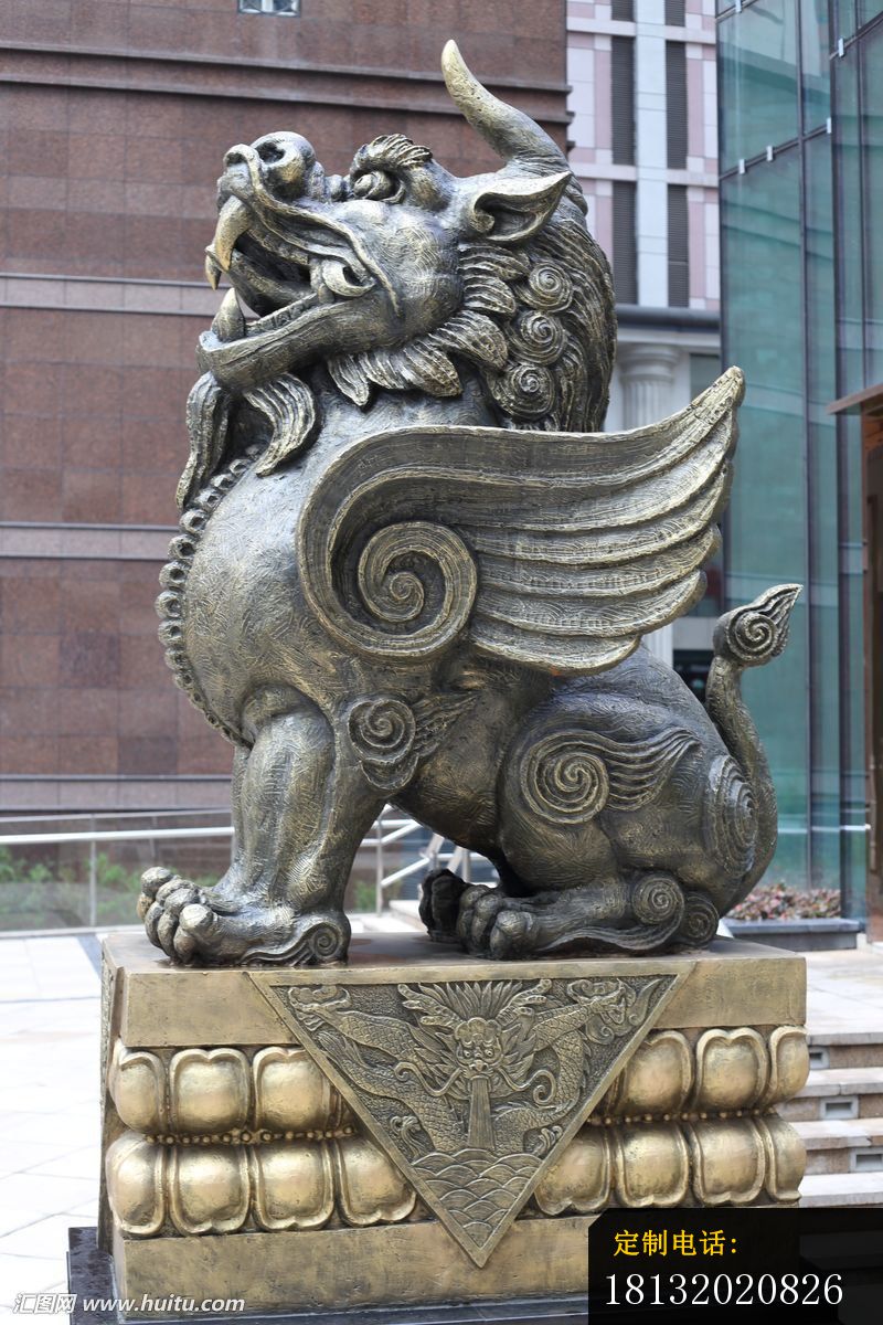 法院门口神兽铜雕 獬豸铜雕 (2)_800*1200
