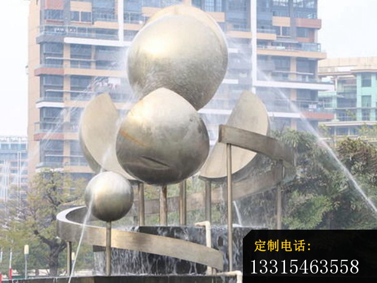 不锈钢球   水中景观摆件_750*562