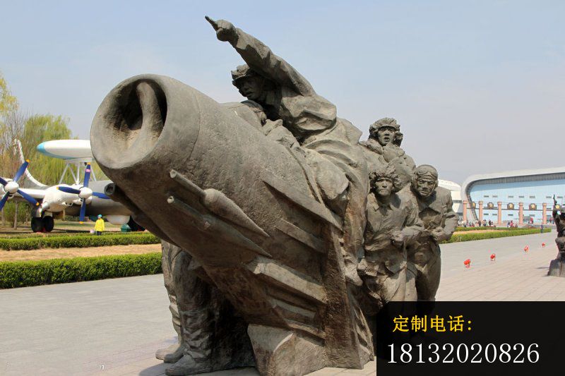 飞行员铜雕 广场纪念铜雕 (3)_800*533