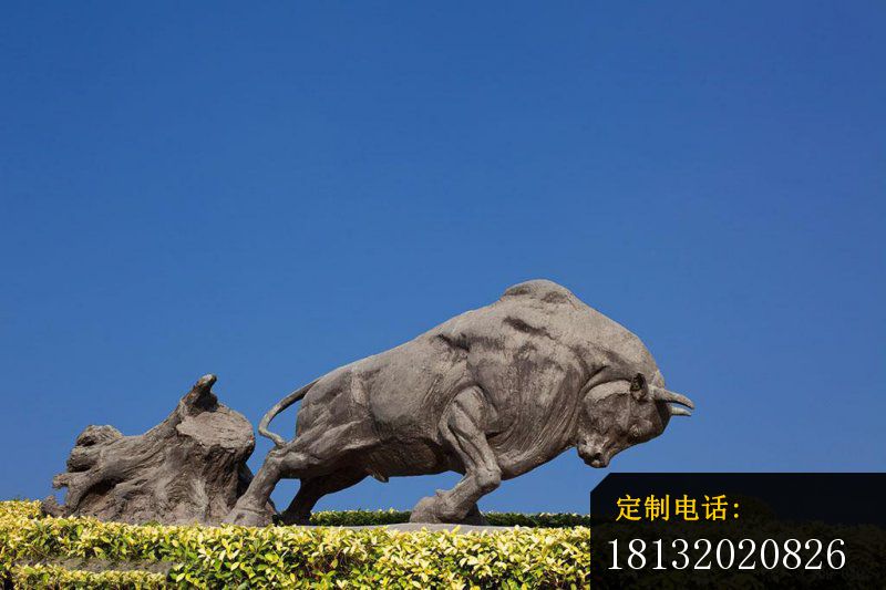 公园耕地牛铜雕 铜雕牛_800*533