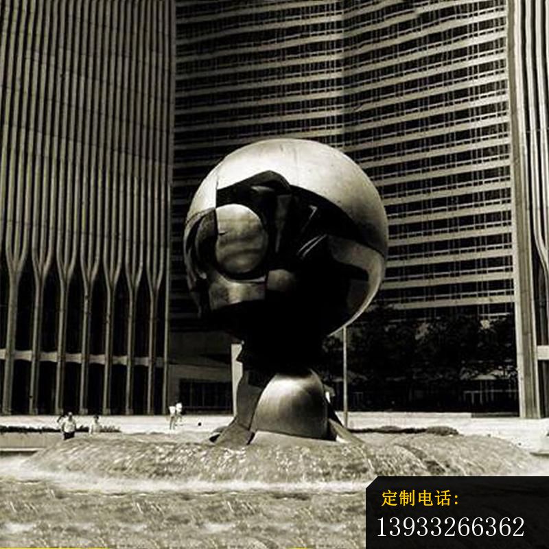 广场不锈钢创意空心球雕塑_800*800