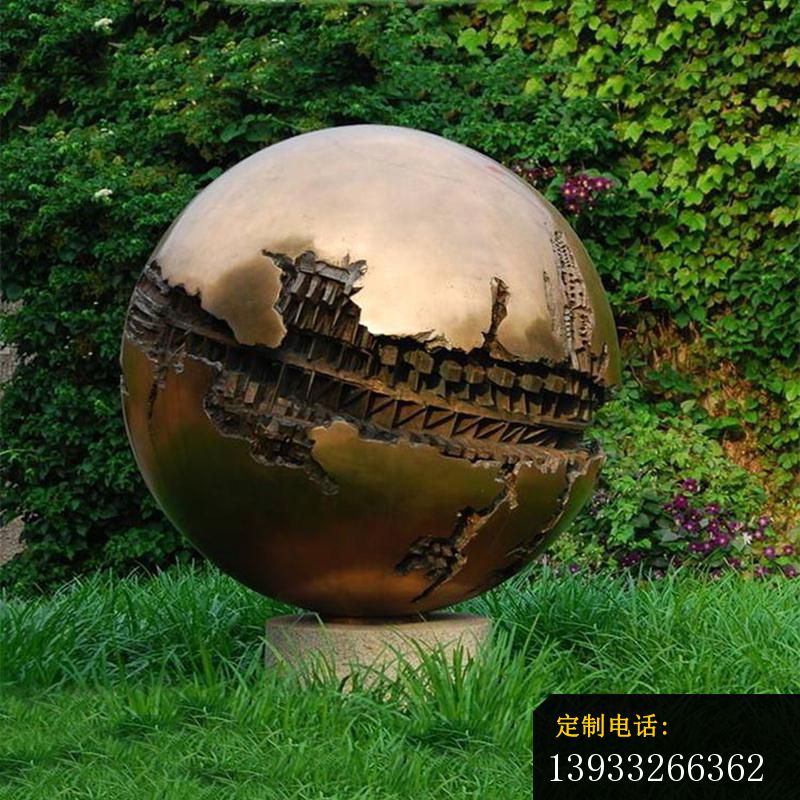 广场不锈钢创意球景观雕塑_800*800