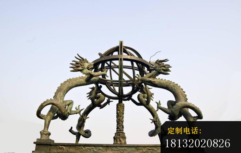 古代天文仪器铜雕 浑天仪铜雕 (1)_800*508
