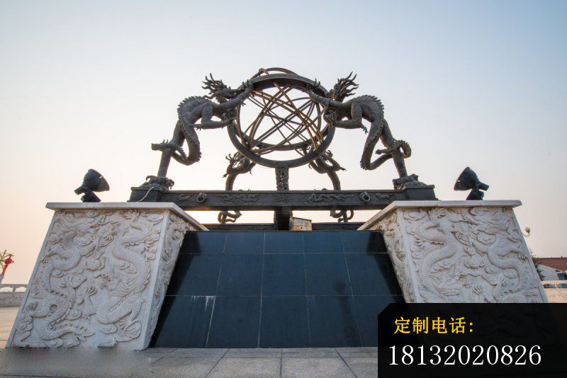 古代天文仪器铜雕 浑天仪铜雕 (3)_800*534