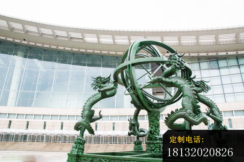 古代天文仪器铜雕 浑天仪铜雕 (2)_800*533