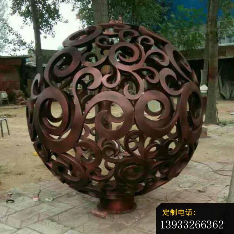不锈钢发光球景观雕塑_800*800