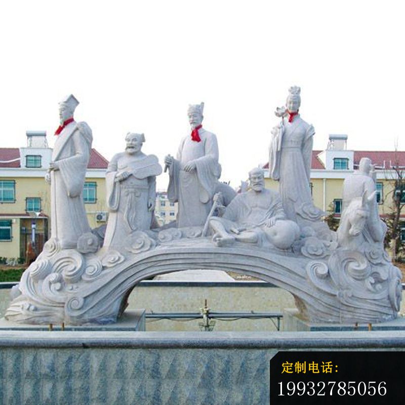 八仙过海石雕，人物石雕 (2)_800*800