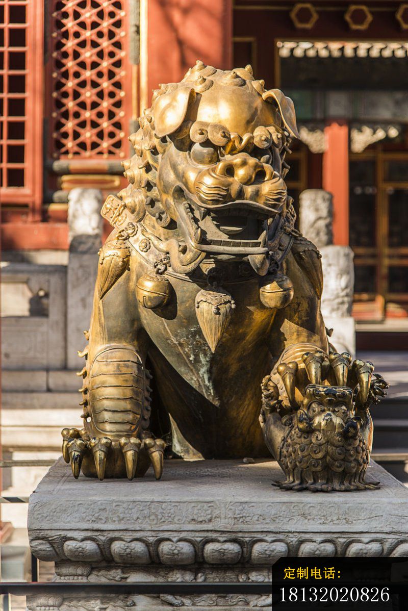 黄铜狮子雕塑 故宫狮雕塑 (2)_800*1198