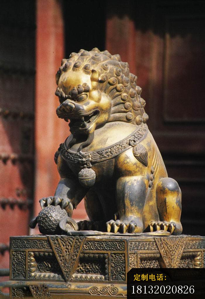 黄铜狮子雕塑 铸铜狮子 (3)_701*1024