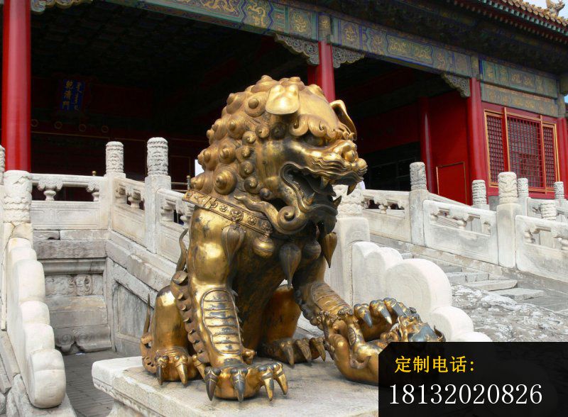 黄铜狮子雕塑 铸铜狮子 (4)_800*588