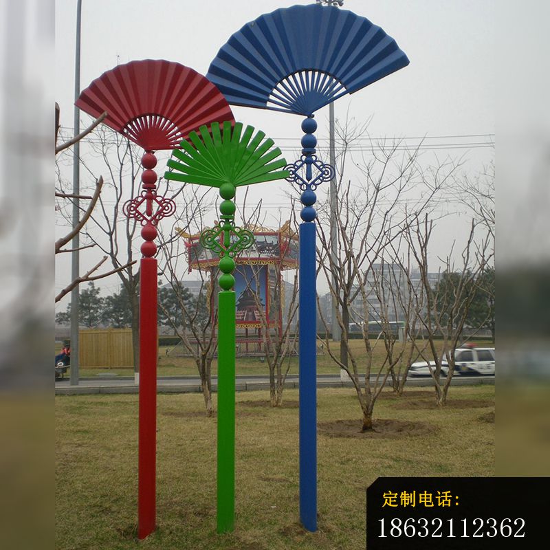 公园不锈钢扇子雕塑_800*800