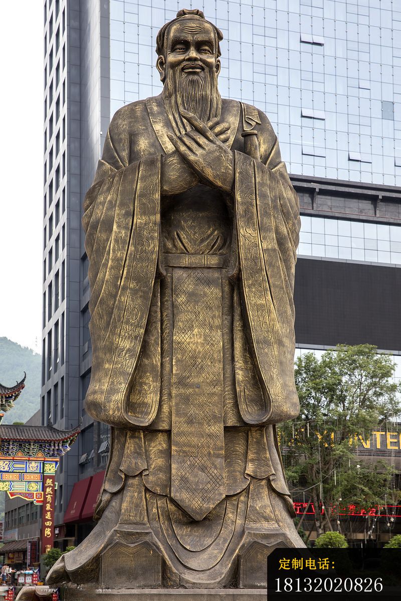 孔丘铜雕 古代名人铜雕_800*1200
