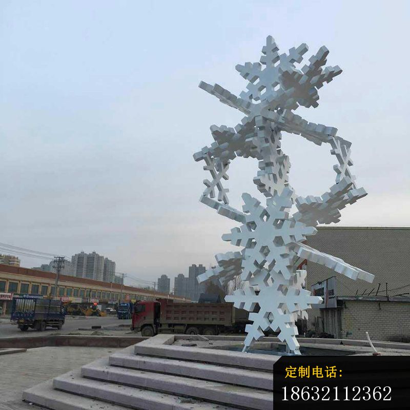 不锈钢雪花雕塑，广场不锈钢雕塑_800*800