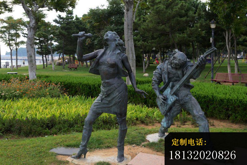 乐队铜雕 公园铜雕人物_800*534