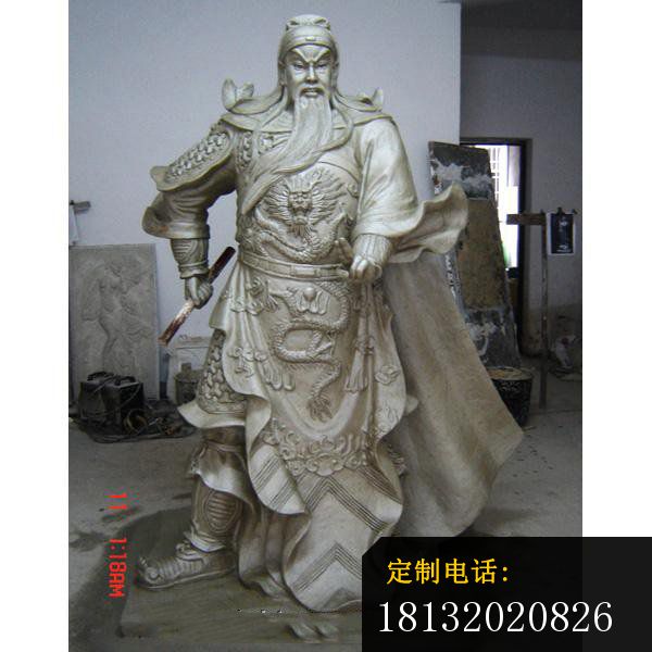 立式铜关公 武财神铜雕_600*600