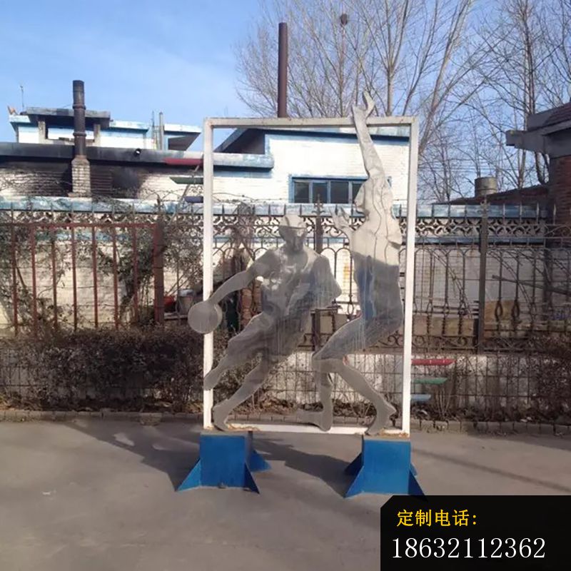 不锈钢打篮球雕塑，不锈钢抽象运动雕塑 (3)_800*800