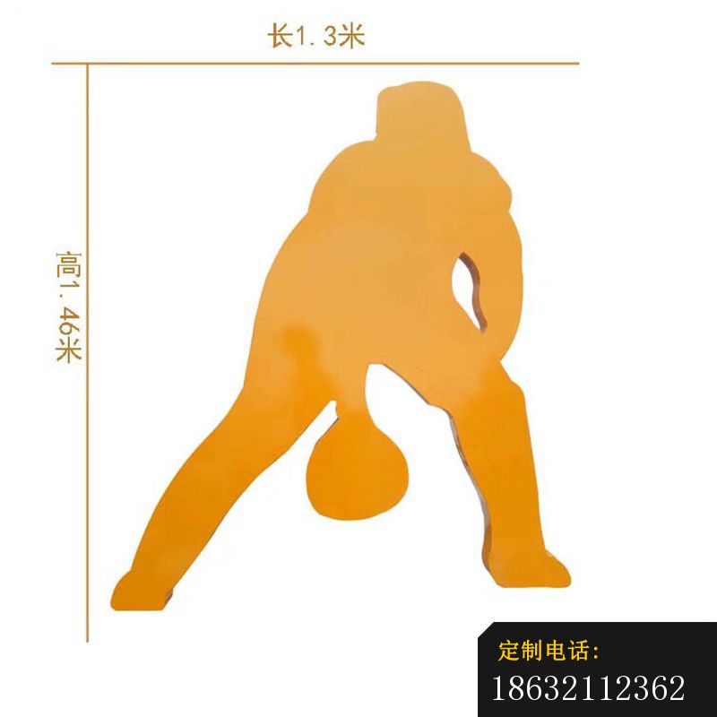 彩色不锈钢剪影运动人物不锈钢抽象人物摆件 (3)_800*800