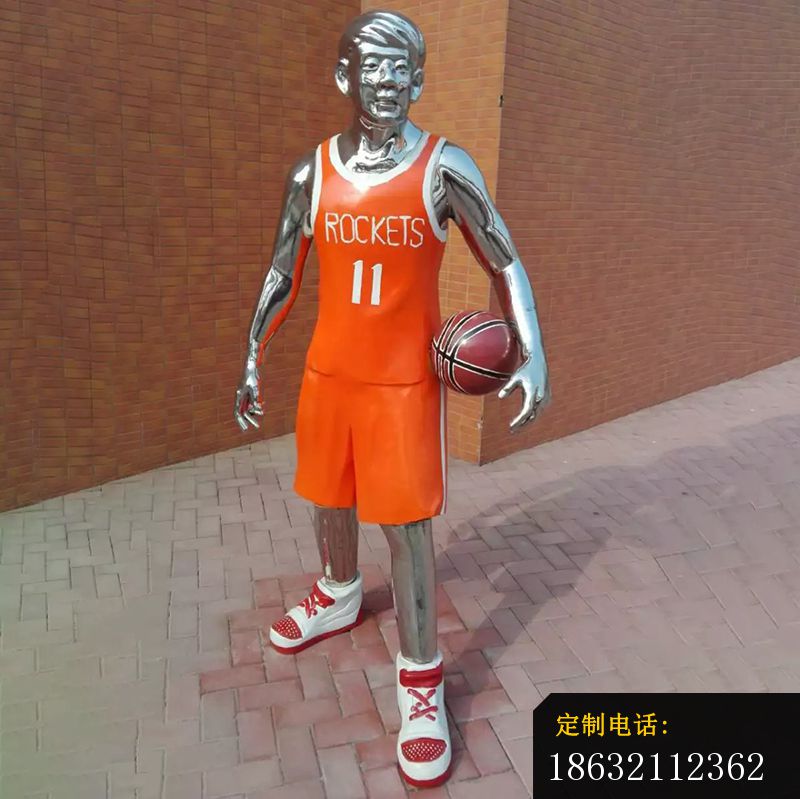不锈钢足球运动员，不锈钢人物雕塑_800*799