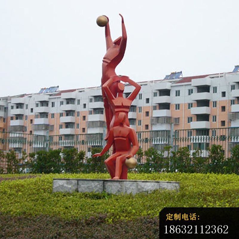 不锈钢打篮球雕塑，公园运动不锈钢雕塑_看图王_800*800
