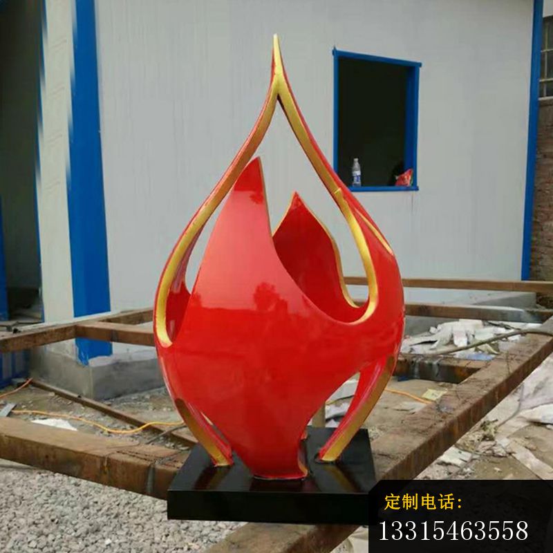 不锈钢抽象火龙果雕塑，广场景观摆件_800*800