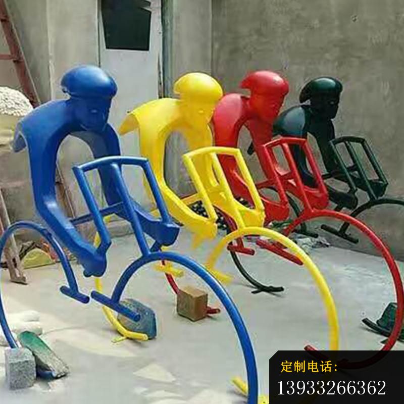 不锈钢公园单车运动人物雕塑_800*800