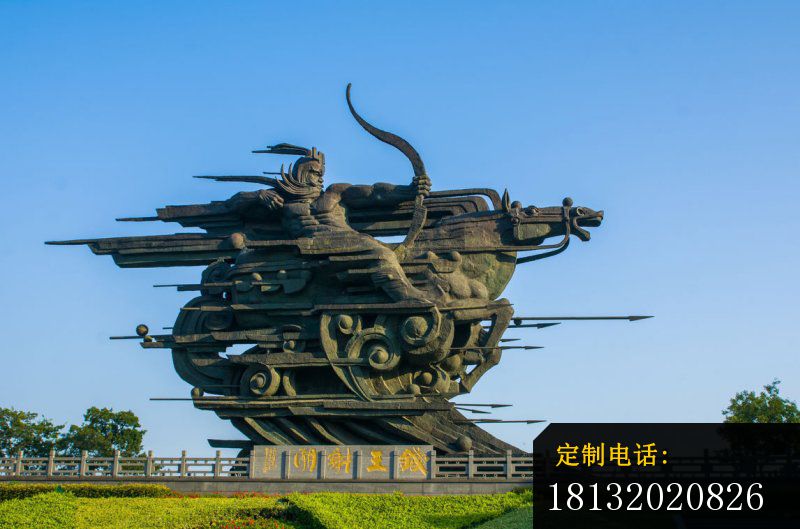 钱王射潮铜雕 广场铜雕_800*529