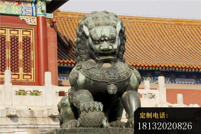 青铜故宫狮 北京狮铜雕 (2)_800*533