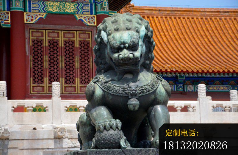 青铜故宫狮 北京狮铜雕 (4)_800*521