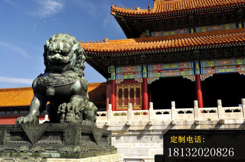 青铜故宫狮 北京狮铜雕 (3)_800*531
