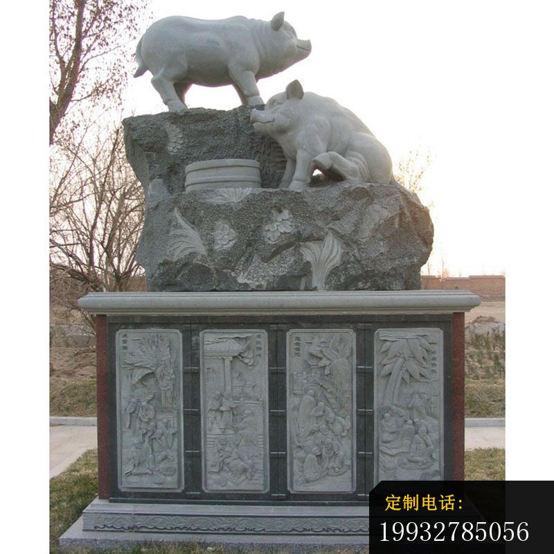 大理石十二生肖，公园动物石雕 (11)_800*800