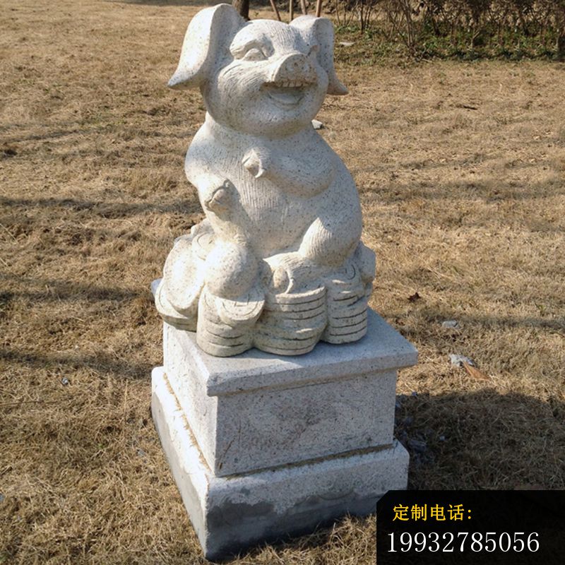 大理石小猪  石雕广场动物雕塑_800*800