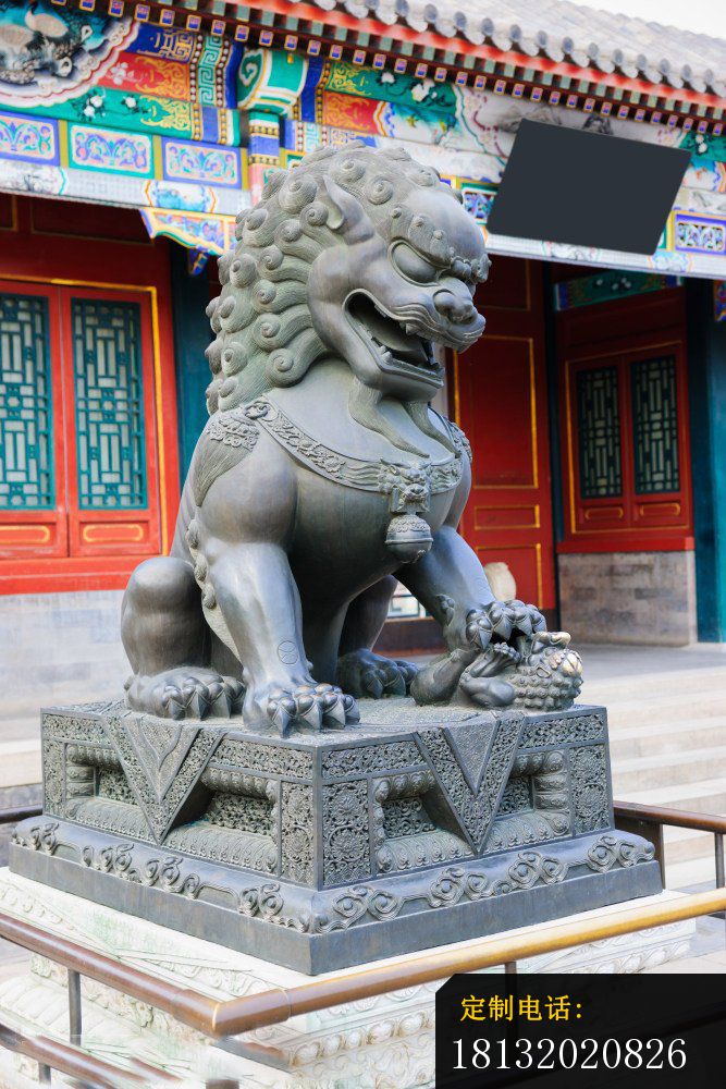 青铜狮子 北京狮雕塑_667*1000