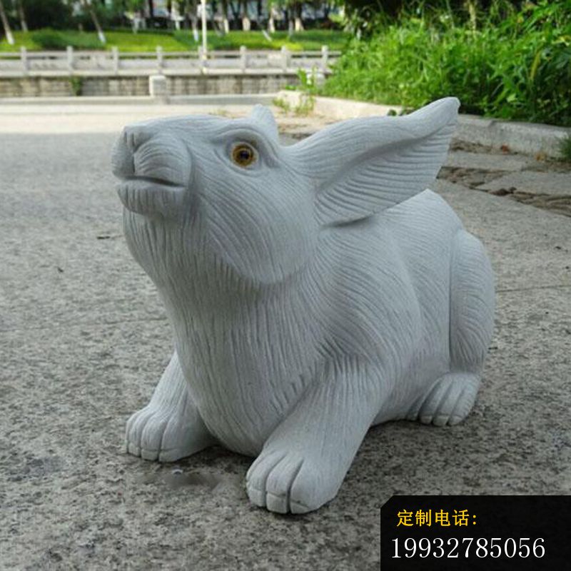 兔子石雕，公园动物石雕 (1)_800*800