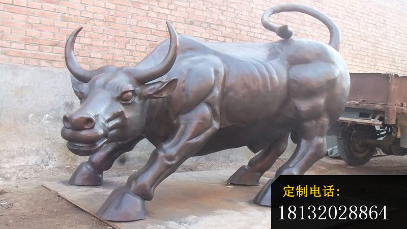 华尔街铜牛，企业门口雕塑_800*450