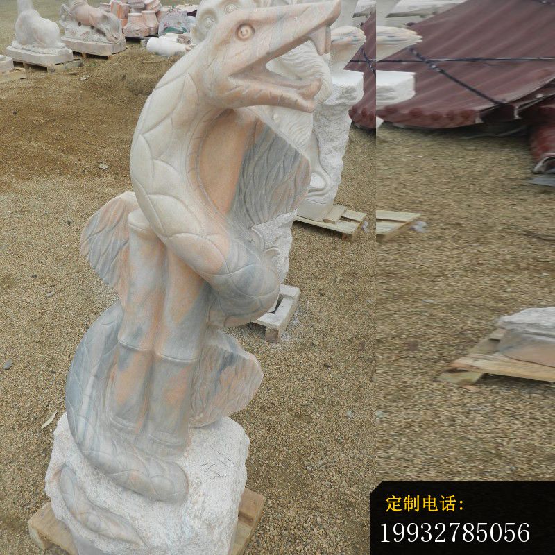 十二生肖石雕，晚霞红动物石雕 (11)_800*800