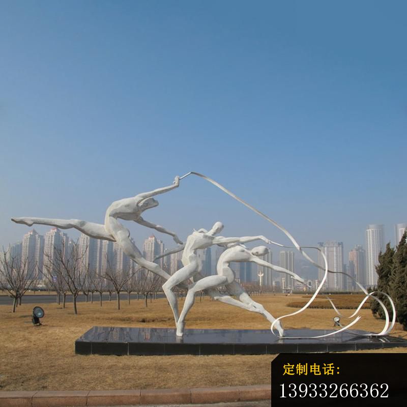 公园不锈钢舞彩带景观雕塑_800*800