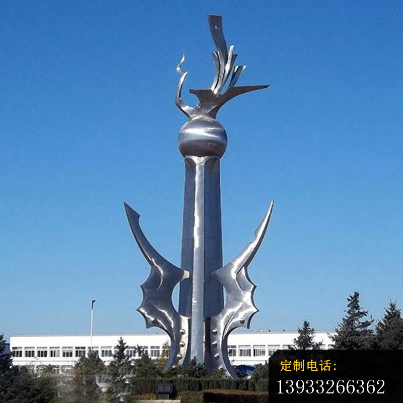 广场不锈钢昱志抽象雕塑_800*800