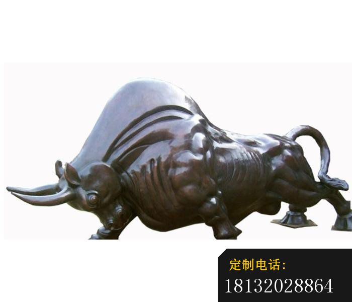 开荒牛铜雕，公园动物雕塑_700*600