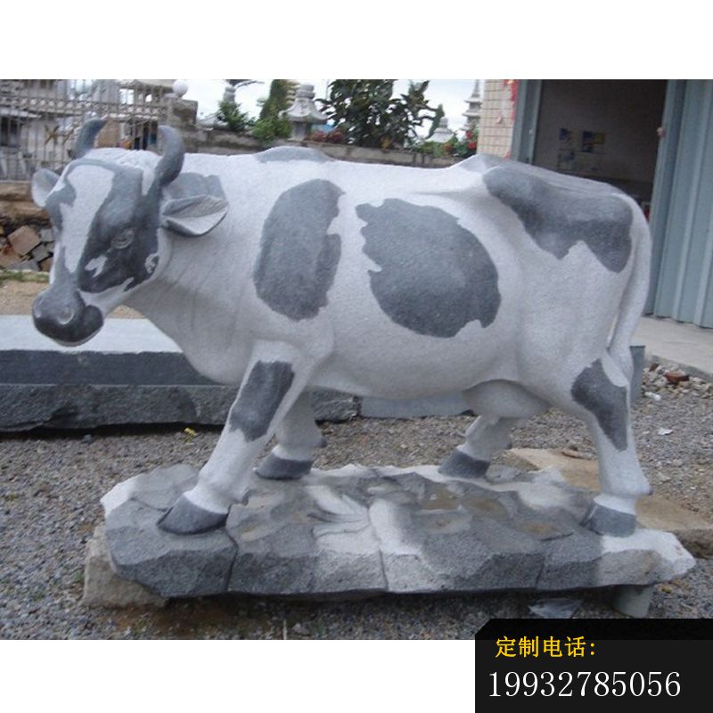 奶牛石雕，公园动物石雕 (2)_800*800