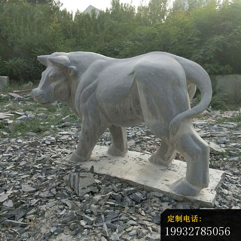 青石水牛  石雕公园动物雕塑_800*800