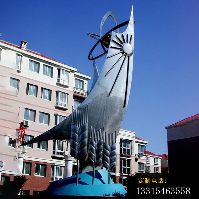 不锈钢抽象雕塑，不锈钢企业雕塑_800*800